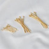50Pcs Brass 18K Plated Ball Head Pin 50mm for DIY Jewelry Making