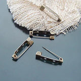 50PCS Iron Brooch Base Brooch Pins Diy Jewelry Findings