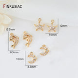 DIY Moon Star Dolphin Pendants for Earrings Necklaces Bracelets Supplies