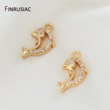 DIY Moon Star Dolphin Pendants for Earrings Necklaces Bracelets Supplies