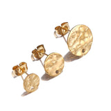10 Stainless Steel Embossed Ear Hook Earplugs Earring Accessories