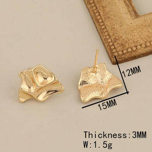 6Pcs Genuine Plating Earrings Stud Hand Made Jewelry Accessories