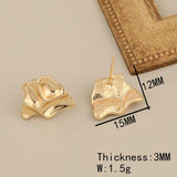 6Pcs Genuine Plating Earrings Stud Hand Made Jewelry Accessories