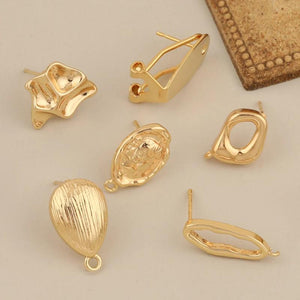 6Pcs Genuine Plating Earrings Stud Hand Made Jewelry Accessories