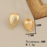 6Pcs Genuine Plating Earrings Stud Hand Made Jewelry Accessories