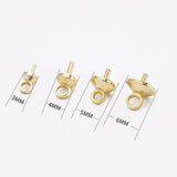 30Pcs 18K Plated Pearl Cup & Peg Dangle Drop Eye Pins Jewelry Making