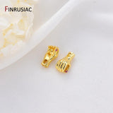 14K Gold-Plated Zircon Gesture Palm Pendants DIY Jewelry Supplies