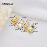14K Gold-Plated Zircon Gesture Palm Pendants DIY Jewelry Supplies
