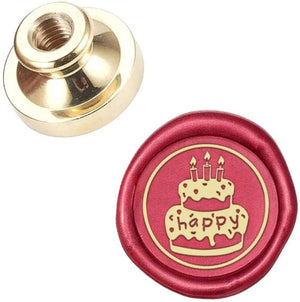 1 Pc Wax Seal Stamp 25mm Head Howling Wof Removable Sealing Brass Stamp Head