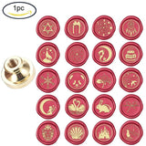 1 Pc Wax Seal Stamp 25mm Head Howling Wof Removable Sealing Brass Stamp Head