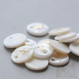 Natural Shell Alphabet Charm - Letter - Round 11mm