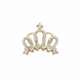 10Pcs 24*25mm Rhinestone Crown Diy Buttons Craft Supplies