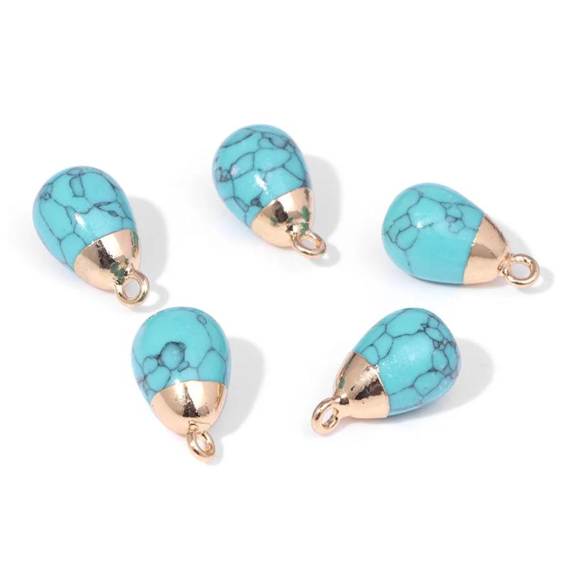 Water Drop Shape Amethysts Opalite Pendant for Women Necklace