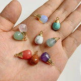 Water Drop Shape Amethysts Opalite Pendant for Women Necklace