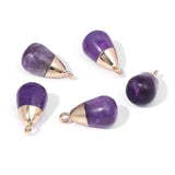 Water Drop Shape Amethysts Opalite Pendant for Women Necklace