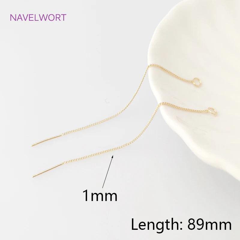 Long Ear Wire Earring Accessories High Tassel Findings DIY Jewelry Making