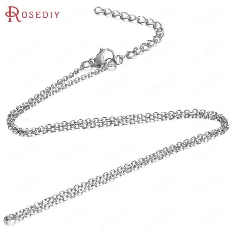 5PCS 1.6MM Stainless Steel Necklace Chains