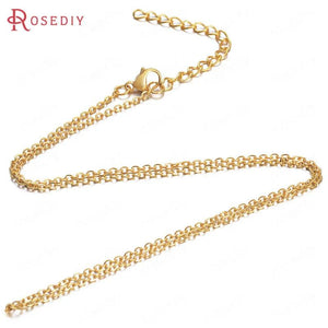 5PCS 1.6MM Stainless Steel Necklace Chains