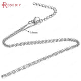 5PCS 1.6MM Stainless Steel Necklace Chains