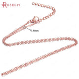 5PCS 1.6MM Stainless Steel Necklace Chains