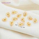 18K Plated Zircon Pendants DIY Jewelry Making Accessory