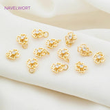 18K Plated Zircon Pendants DIY Jewelry Making Accessory