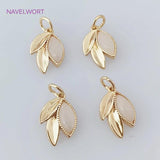 18K Plated Zircon Pendants DIY Jewelry Making Accessory