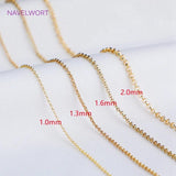 14K Plated Round Link Chain - O Style Necklace Chains for Women