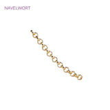 14K Plated Round Link Chain - O Style Necklace Chains for Women