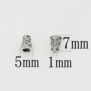 100pcs Antique Silver Cone Bead Caps 7x5mm DIY Jewelry Making