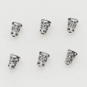 100pcs Antique Silver Cone Bead Caps 7x5mm DIY Jewelry Making