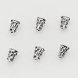 100pcs Antique Silver Cone Bead Caps 7x5mm DIY Jewelry Making