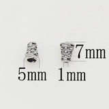 100pcs Antique Silver Cone Bead Caps 7x5mm DIY Jewelry Making