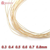 24K Brass Metal Wire for High Jewelry Accessories