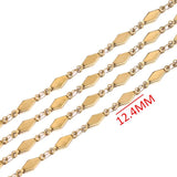 1m Stainless Steel Heart Shells Chains for Women Necklace Bracelet Anklet