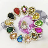 20pcs Crystal Glass Rhinestone Cabochons 14x18mm Sewing Beads DIY Jewelry Making