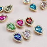 20pcs Crystal Glass Rhinestone Cabochons 14x18mm Sewing Beads DIY Jewelry Making