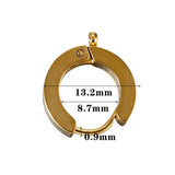 10Pcs Stainless Steel Round Hoop Earring Clip for DIY Jewelry Making
