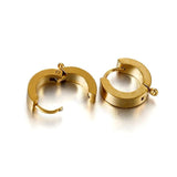 10Pcs Stainless Steel Round Hoop Earring Clip for DIY Jewelry Making