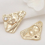 14K Plated Brass Charms Pendants Jewelry Making Supplies