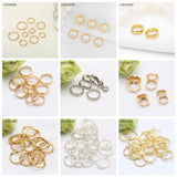 14K Plated Brass Beads Set Double Hole DIY Jewelry Making Supplies