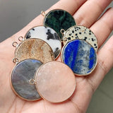 Labradorite Lapis Lazuli Stone Pendant Charms for Jewelry Making