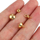 50pcs Stainless Steel Screw Eye Pins for Jewelry Making DIY