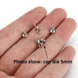 50pcs Stainless Steel Screw Eye Pins for Jewelry Making DIY