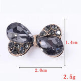 10Pcs Rhinestone Pearl Flowers Bowknot DIY Jewelry Making