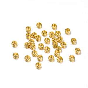 100pcs 1.5-4mm Stopper Spacer Beads Stainless Steel for Jewelry Making
