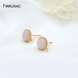 14K Plated Stud Earring Findings DIY Jewelry Accessories