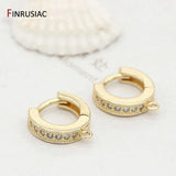 14K Plated Stud Earring Findings DIY Jewelry Accessories