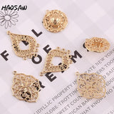 4Pcs/Lot Hollow Charm/Hat Classical Design/Cooper/Jewelry Accessories