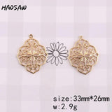 4Pcs/Lot Hollow Charm/Hat Classical Design/Cooper/Jewelry Accessories